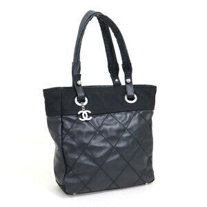 CHANEL Paris Biarritz Tote Bag Black